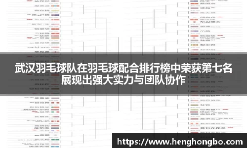 武汉羽毛球队在羽毛球配合排行榜中荣获第七名展现出强大实力与团队协作